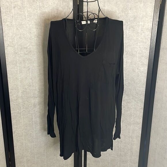 Full Tilt black Long sleeve pocket tee size S - Picture 2 of 6